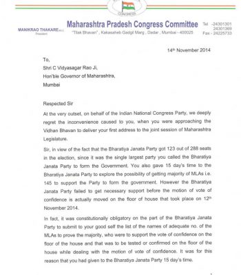 Letter to Hon. Governor Page No. 1