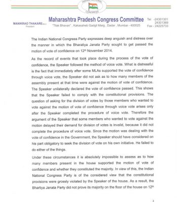 Letter to Hon. Governor Page No. 2